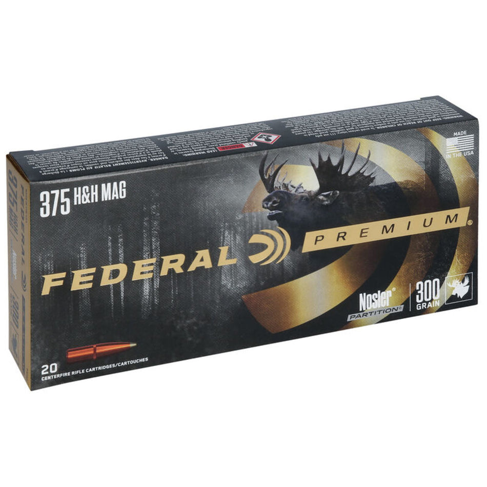 Federal .375 H&H Mag Vital-Shok 300gr JSP Ammo