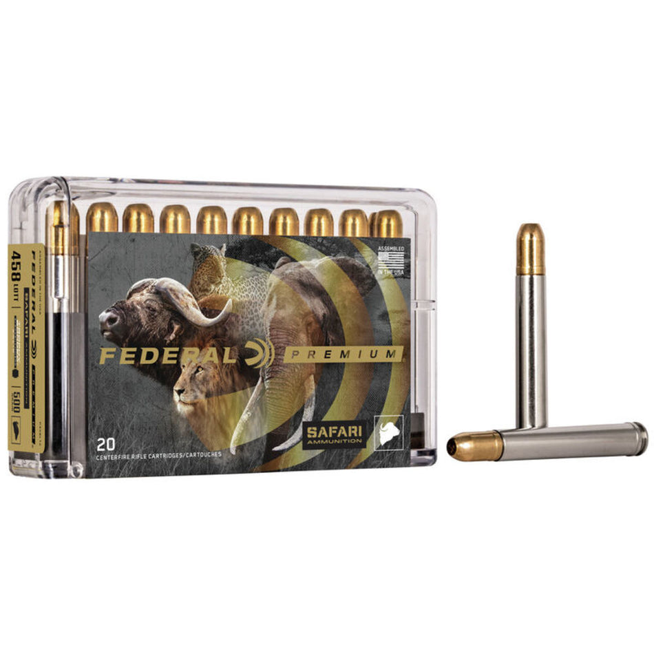 Federal .458 Lott Cape-Shok 500gr FMJ Ammo