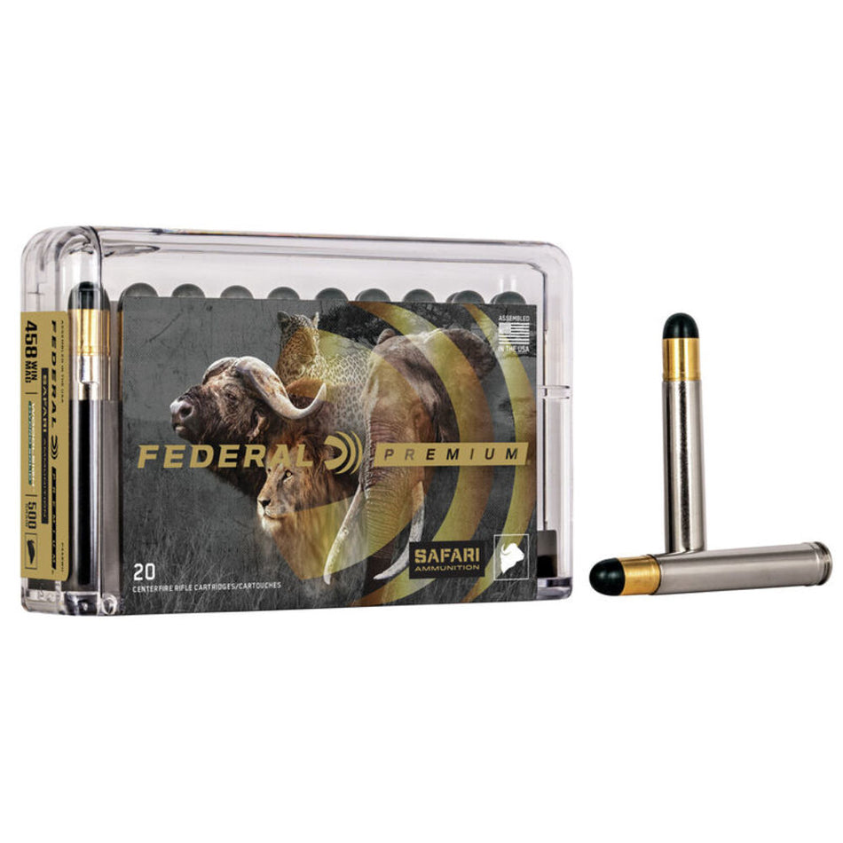 Federal .458 Winchester Mag Cape-Shok 500gr CSHP Ammo