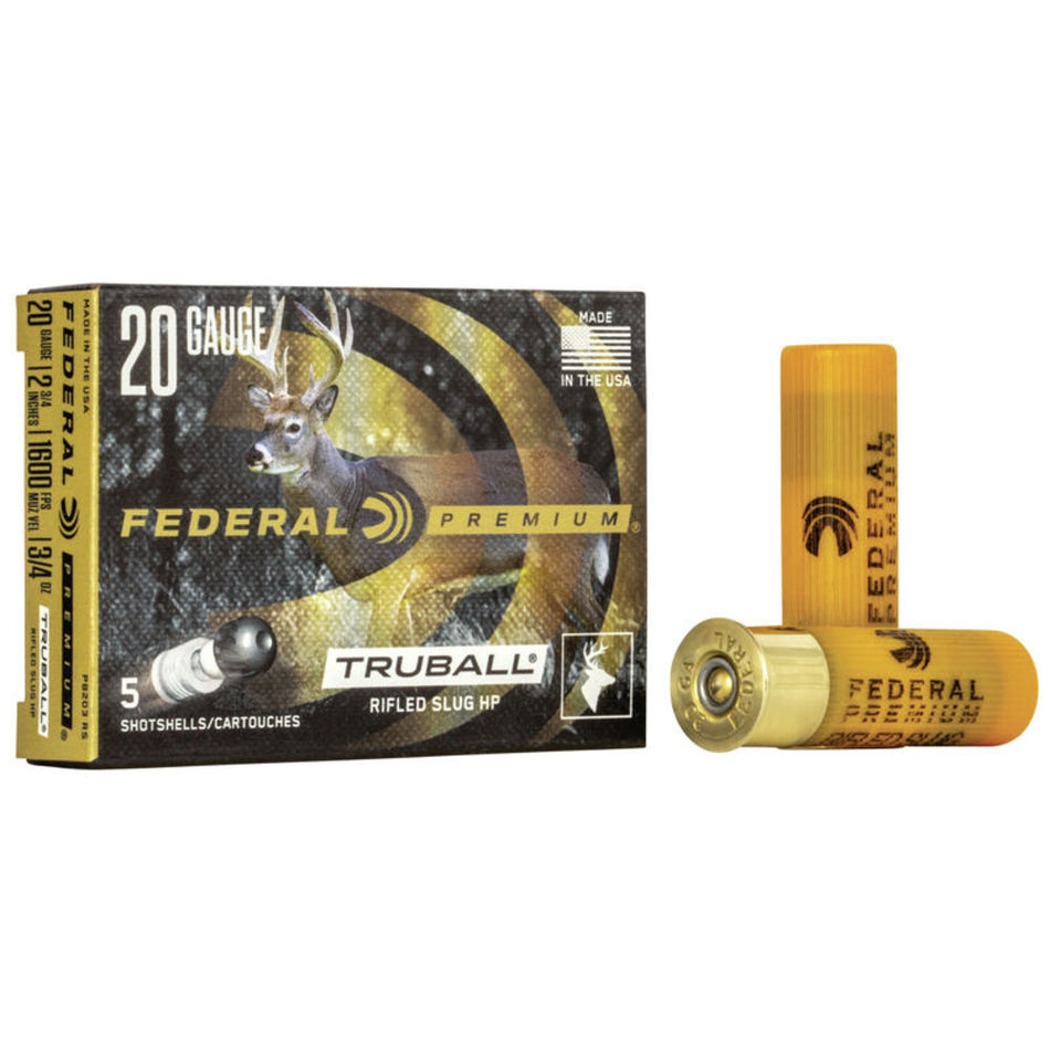 Federal Vital-Shok TruBall 20 Gauge 2 3/4" 3/4 oz Rifled Slug