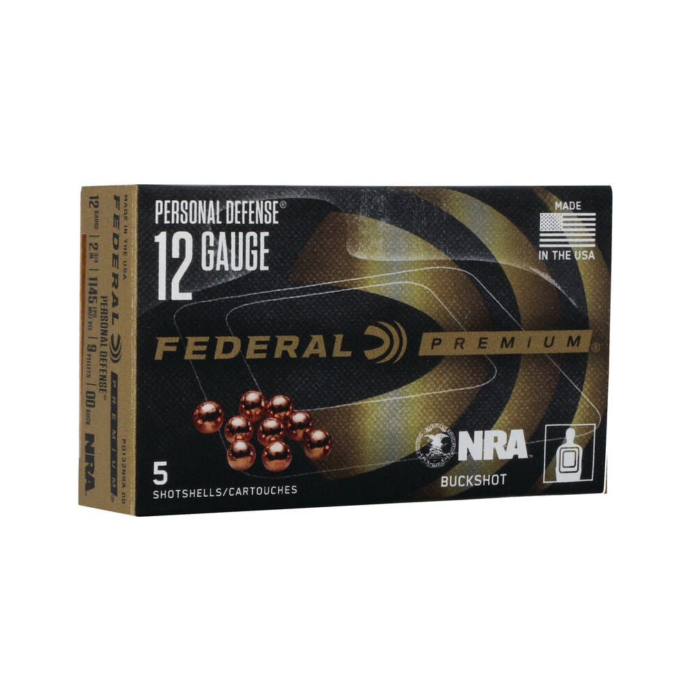 Federal Personal Defense 12 Gauge 2 3/4'' 9 Pellet #00 Buckshot