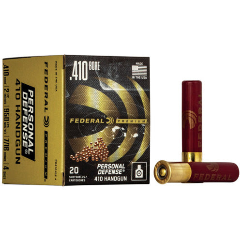 Federal Premium Personal Defense 410 Handgun .410 Bore 2.5 in 7/16 oz #4