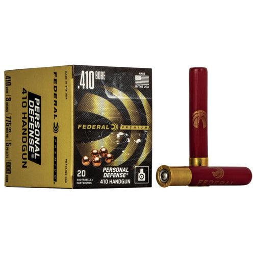 Federal Premium Personal Defense 410 Handgun 5 Pellets .410 Bore 3 in 13/16 oz 000 Buck