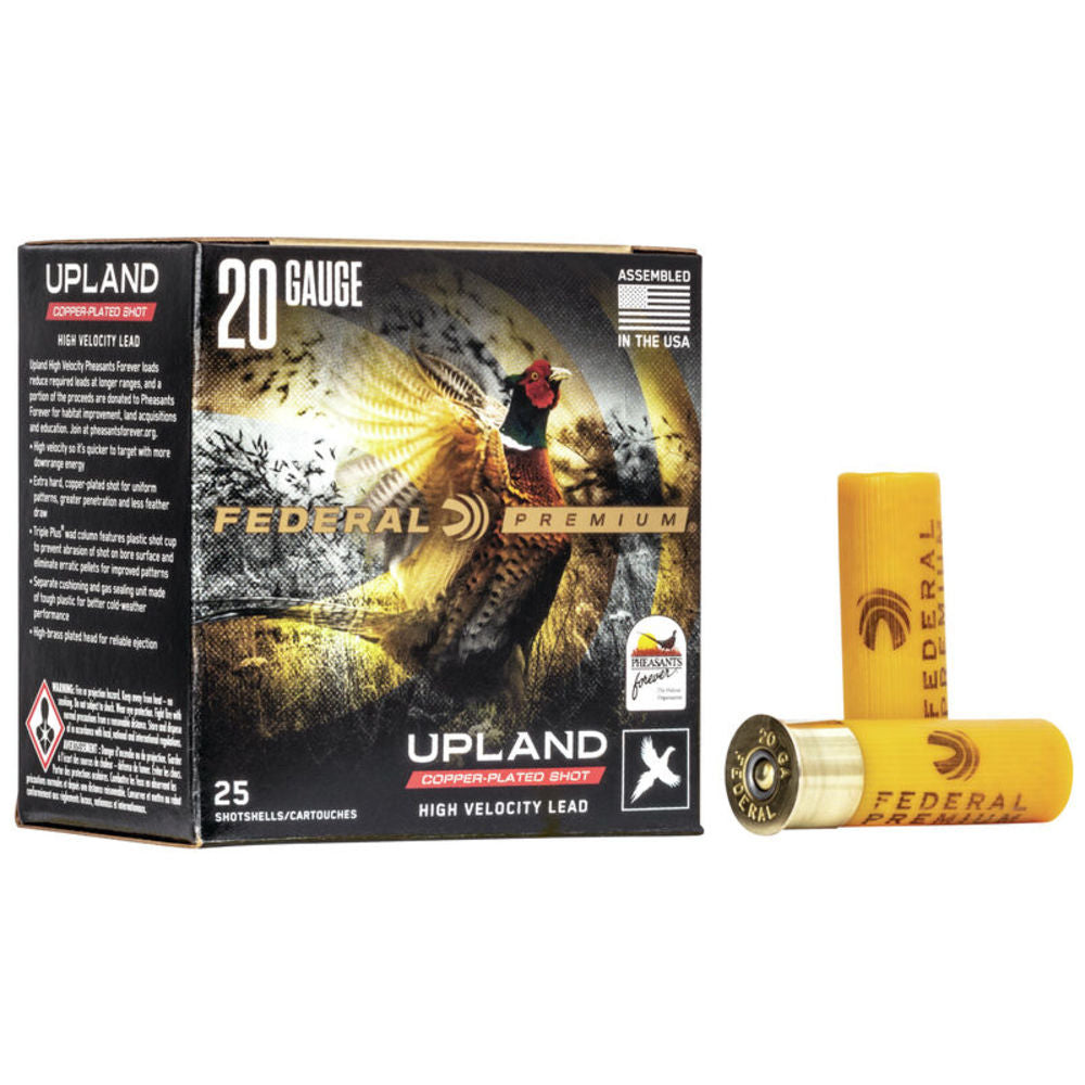 Federal PF2046 Premium Wing-Shok Pheasant Forever High Velocity 20 Gauge 2-3/4 1oz #6 1350 fps
