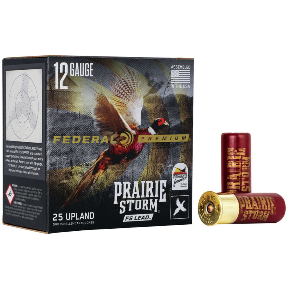 Federal PFX154FS4 Premium Prairie Storm FS 12 Gauge 2-3/4 1-1/4oz #4 1500 fps