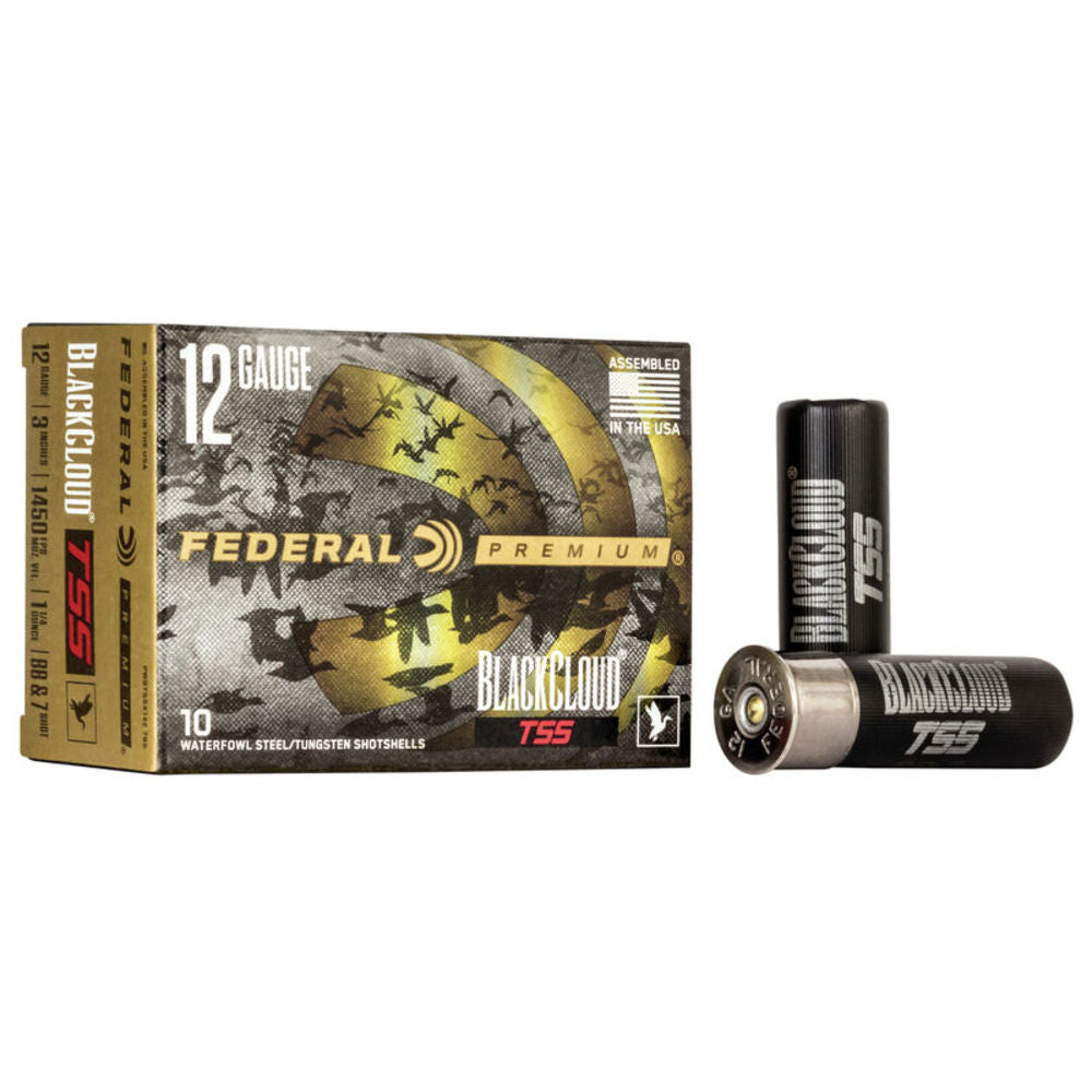 Federal Premium California Certified Nonlead AmmunitionBlack CloudTSS 12 Gauge 3 in 1-1/4 oz BB / 7