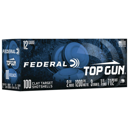 Federal Top Gun 12 Gauge 2.75'' 1 1/8 oz #7.5 Shot - 100 Rounds