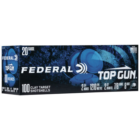 Federal Top Gun Clay Target 20 Gauge 2 3/4'' 7/8 oz #8 Shot