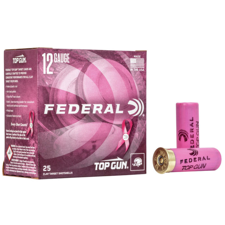 Federal Top Gun Target Load Pink Edition 12 Gauge 2.75'' 1 1/8 oz #8 Shot