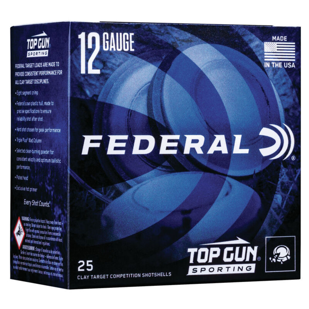 Federal Top Gun Sporting 12 Gauge 2 3/4 1oz #8 Shot
