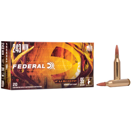 Federal .243 Winchester 95gr Fusion BTSP Ammo