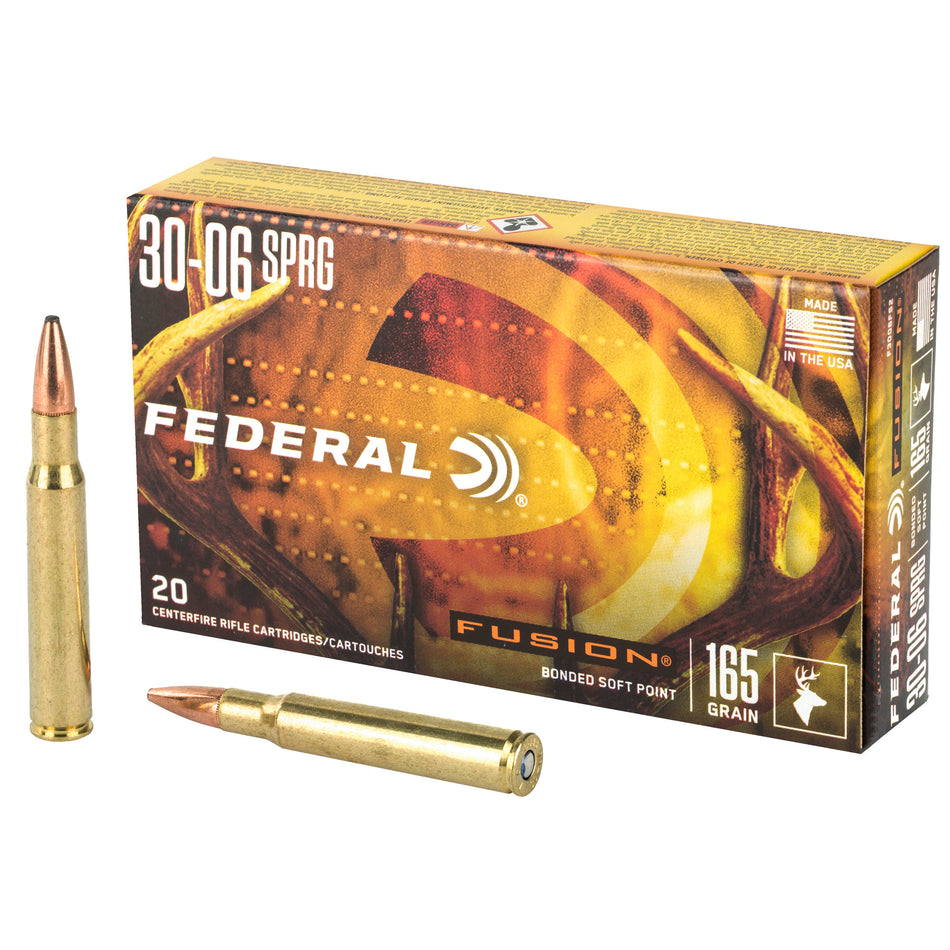 Federal .30-06 Springfield 165gr Fusion SP Ammo