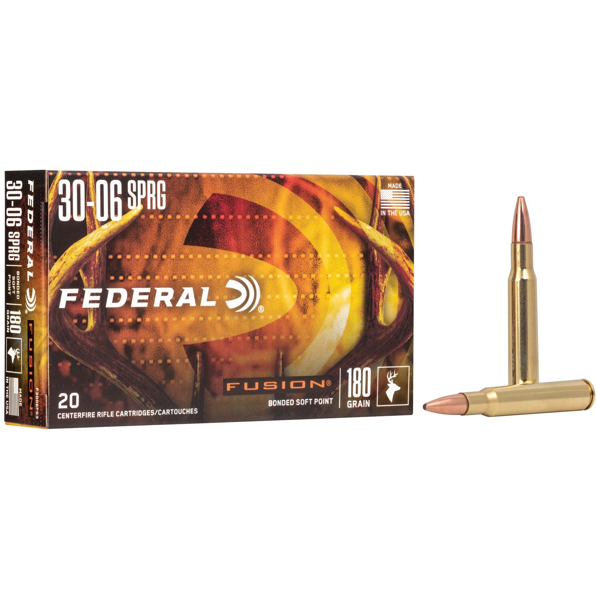Federal .30-06 Springfield 180gr Fusion SP Ammo