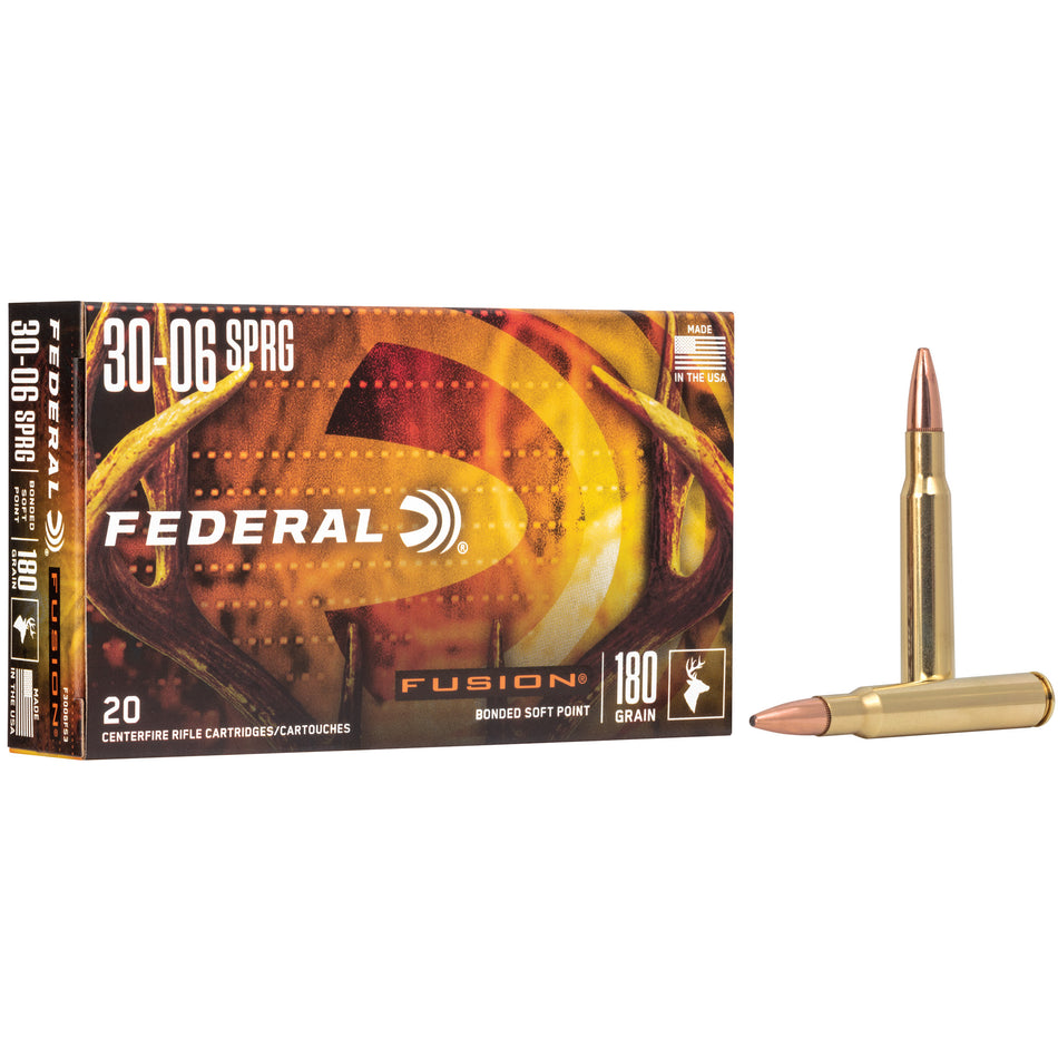Federal .30-06 Springfield 180gr Fusion SP Ammo