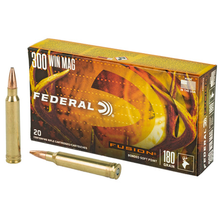 Federal .300 Win Mag Fusion 180gr Bonded SP Ammo