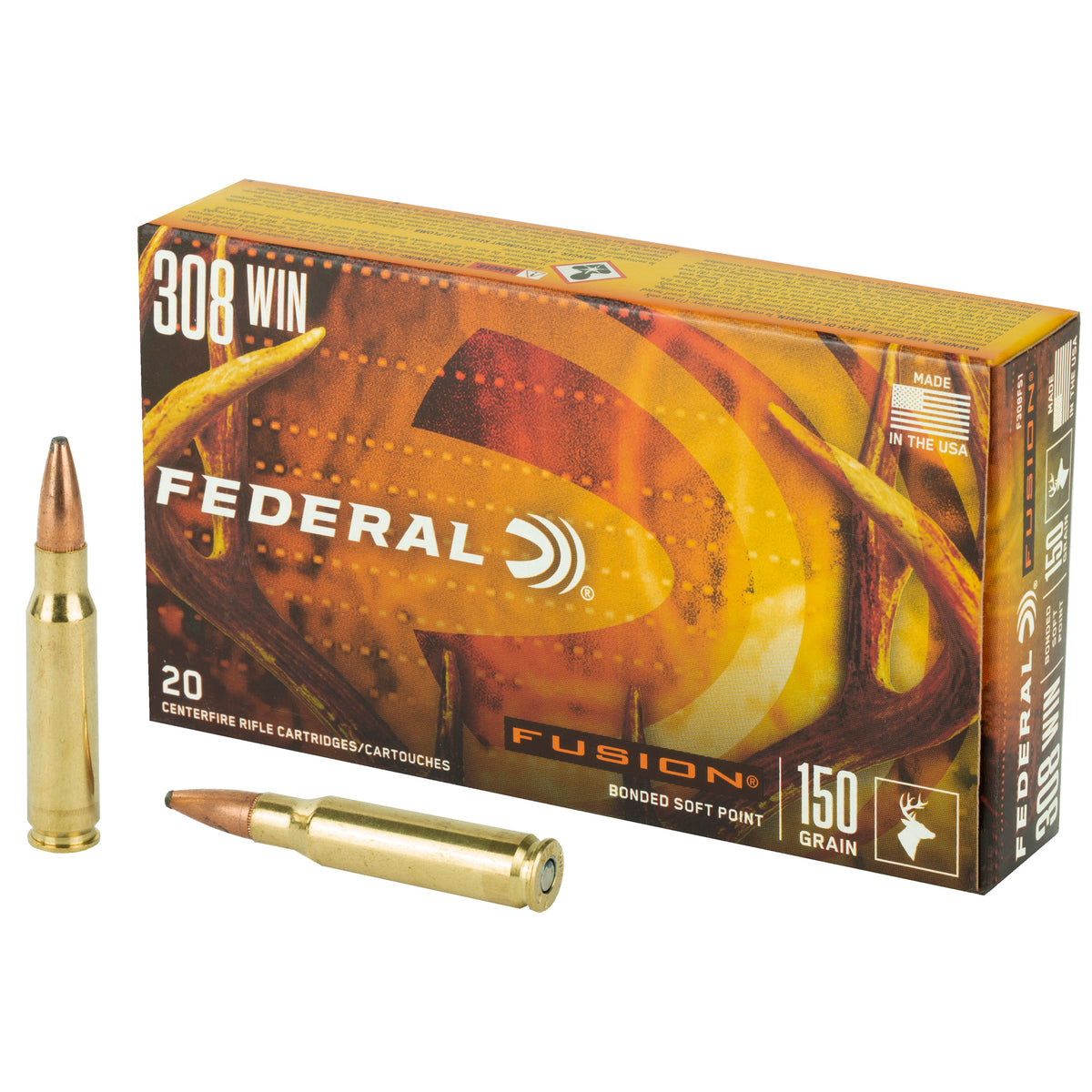 Federal .308 Win 150gr Fusion SP Ammo