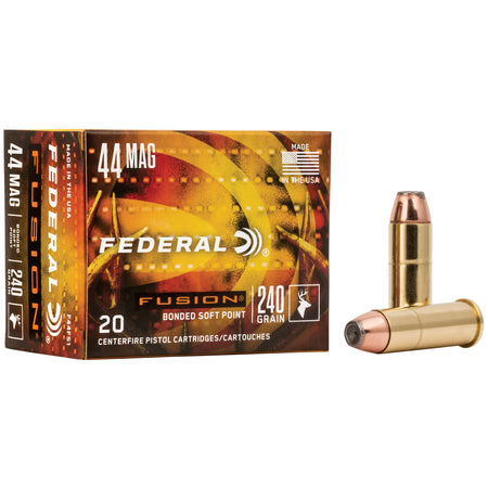 Federal .44 Magnum 240gr Fusion SP Ammo