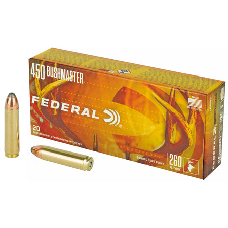 Federal F450BMFS1 Fusion Fusion Soft Point 260 Grain .450 Bushmaster 2200 fps