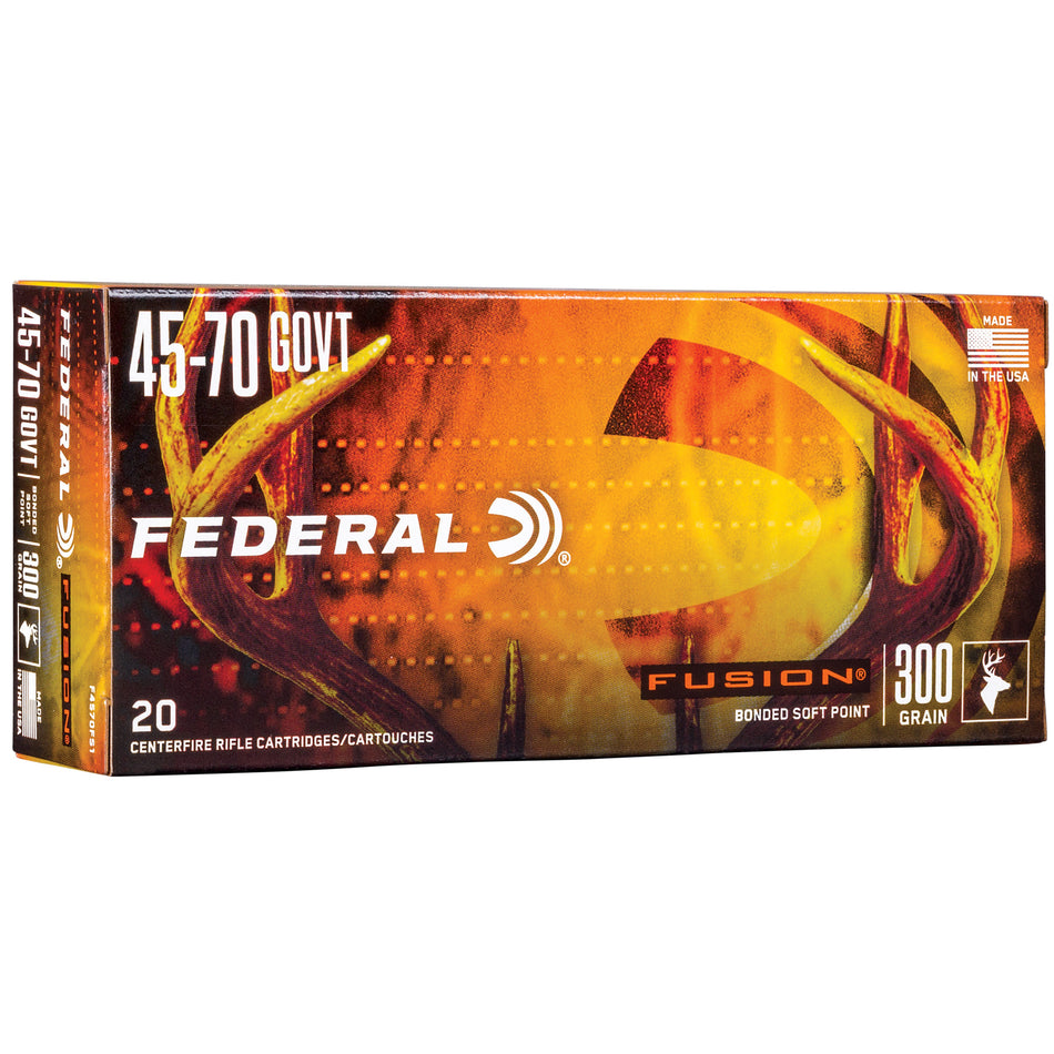 Federal .45-70 Government 300gr Fusion SP Ammo