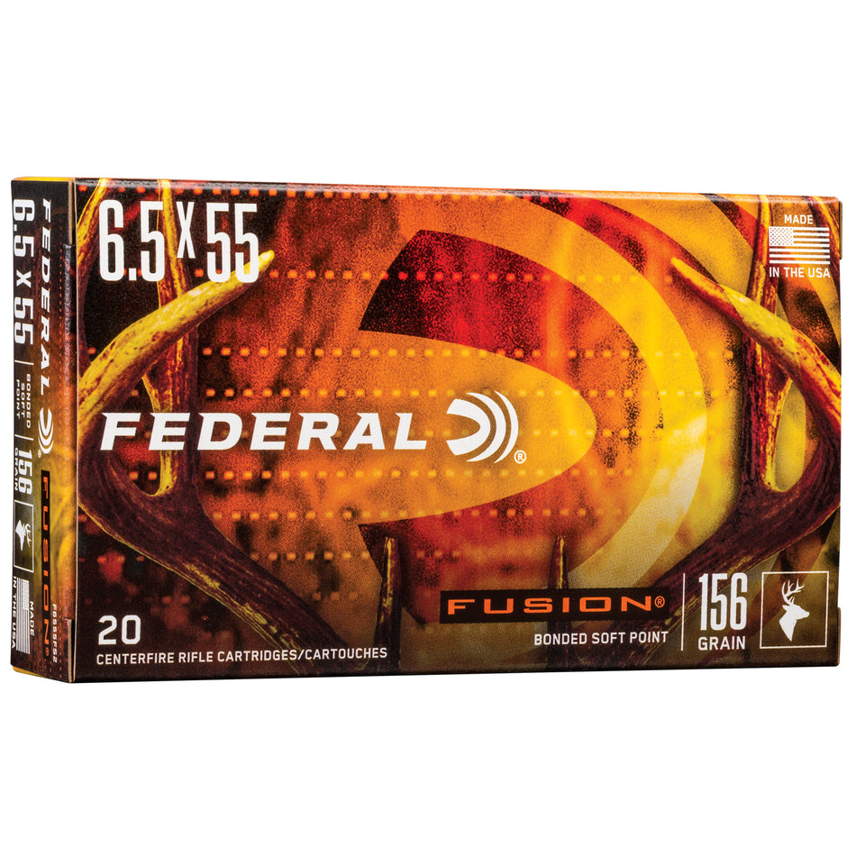 Federal 6.5x55mm Swedish Fusion 156gr BSP Ammo