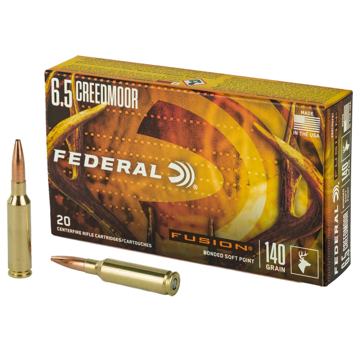 Federal 6.5mm Creedmoor 140gr Fusion SP Ammo