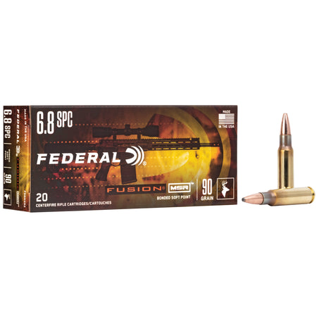 Federal 6.8 Remington SPC Fusion MSR 90gr BSP Ammo