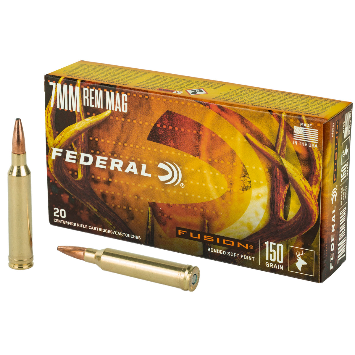 Federal 7mm Remington Mag 150gr Fusion SP Ammo