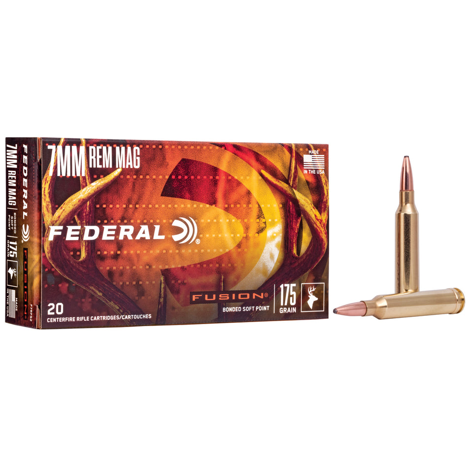 Federal 7mm Remington Mag 175gr Fusion SP Ammo