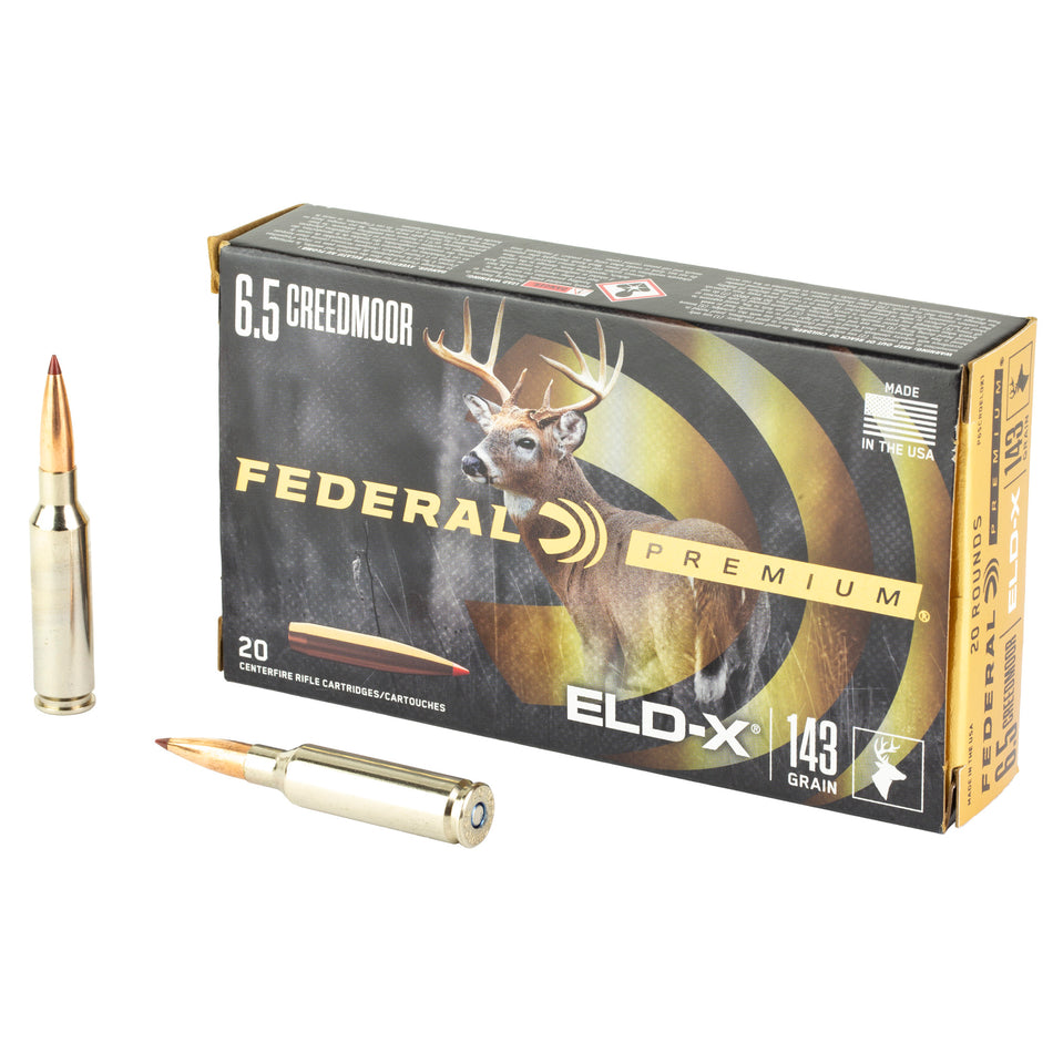 Federal 6.5 Creedmoor 143gr ELD-X Ammo