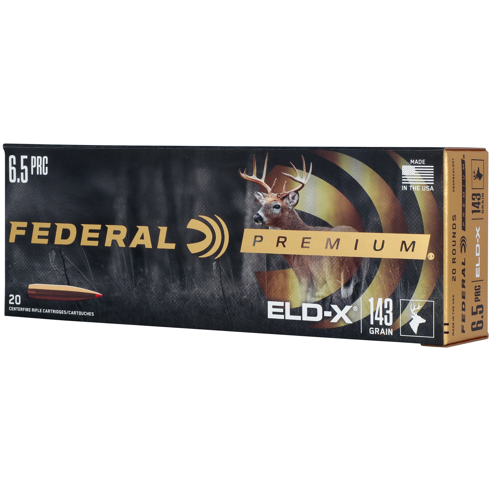 Federal 6.5mm Creedmoor Premium ELD-X 143gr PolyTip Ammo