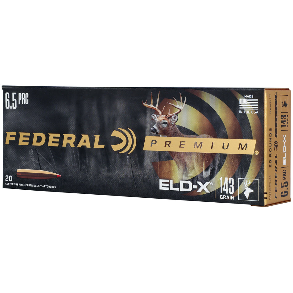 Federal 6.5mm Creedmoor Premium ELD-X 143gr PolyTip Ammo