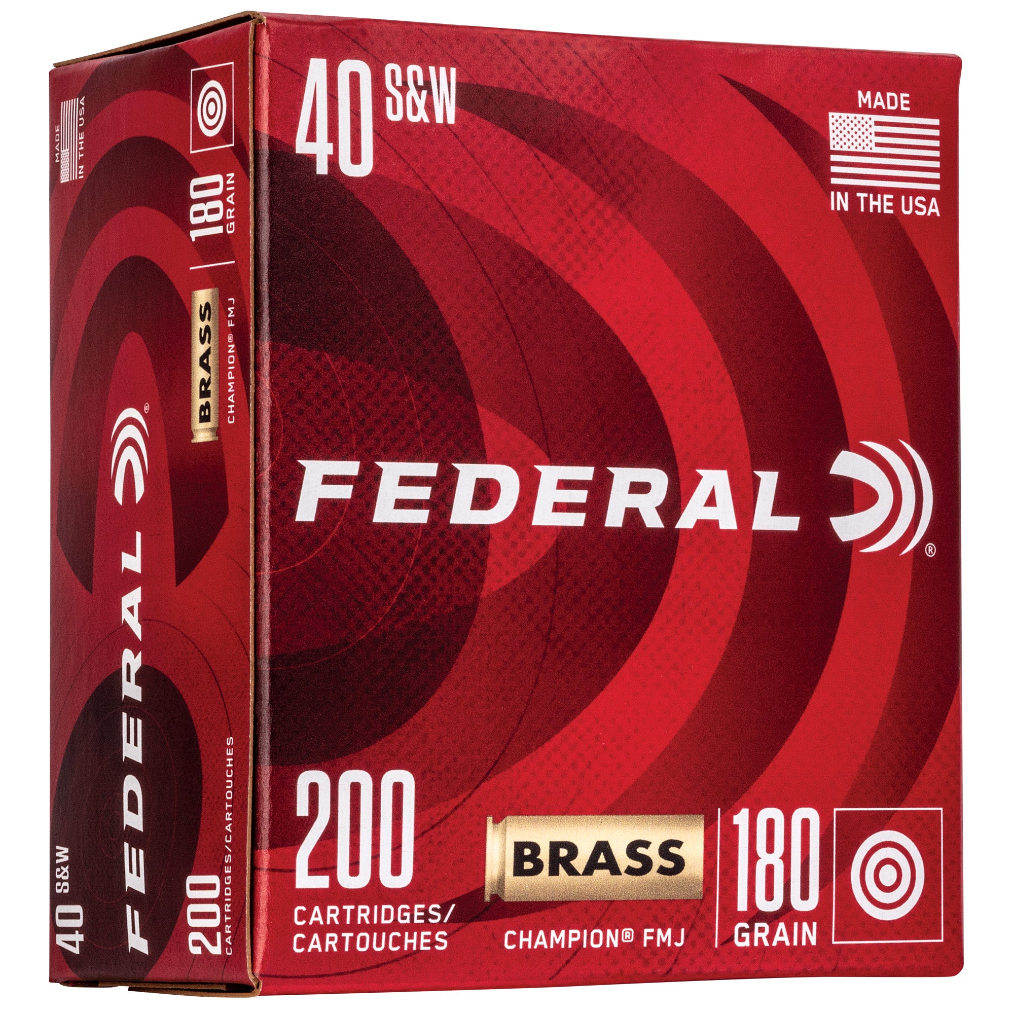 Federal .40 S&W Champion Training 180gr FMJ Ammo