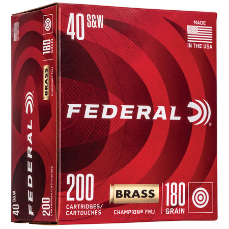 Federal .40 S&W Champion Training 180gr FMJ Ammo