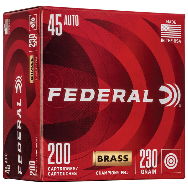Federal .45 ACP Champion Training 230gr FMJ Ammo