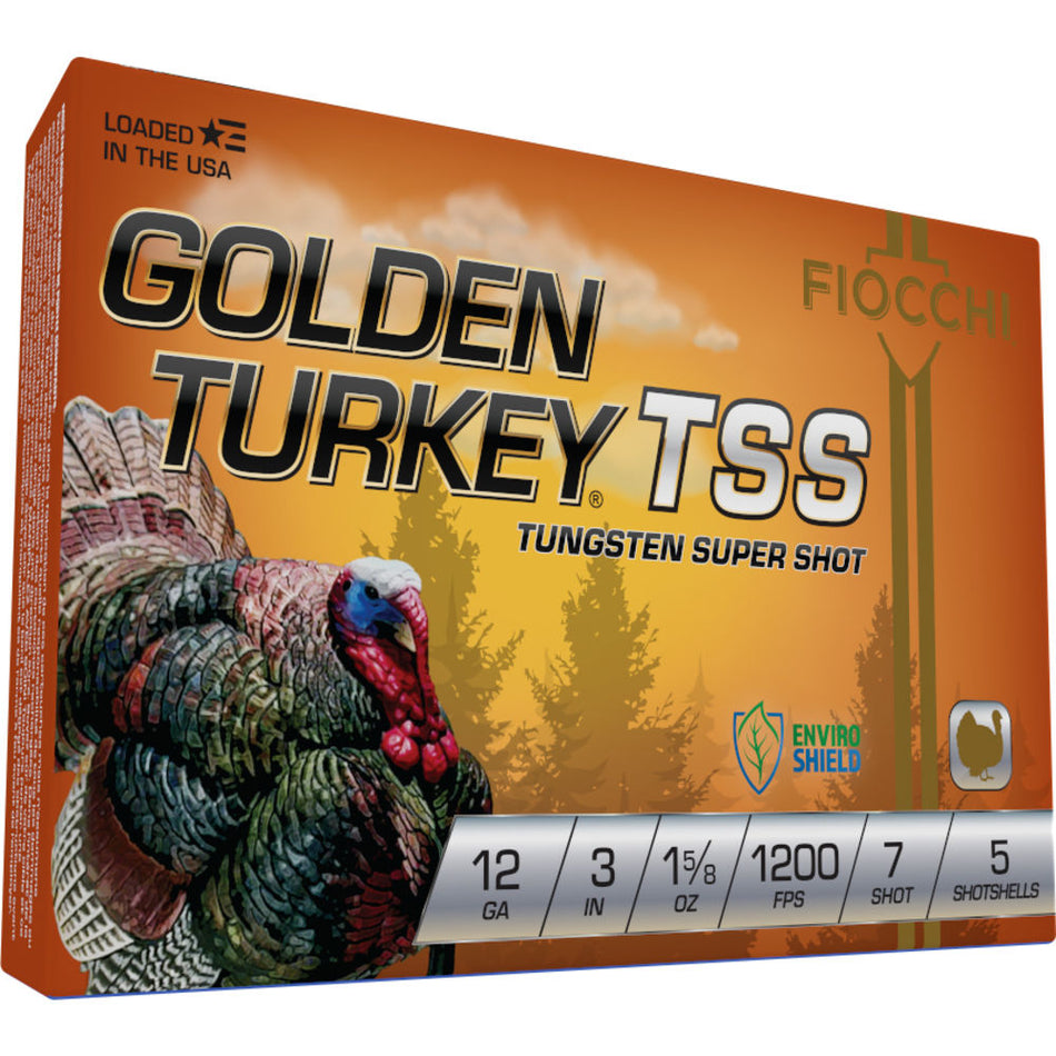 Fiocchi Golden Turkey TSS 12 Gauge 3" 1 5/8 oz #7 Shot
