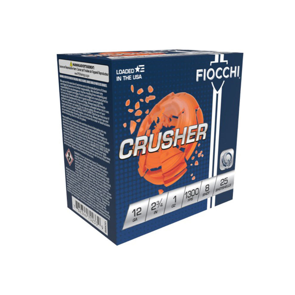 Fiocchi Target Exacta Crusher 12 Gauge 2.75 in 1 oz #8