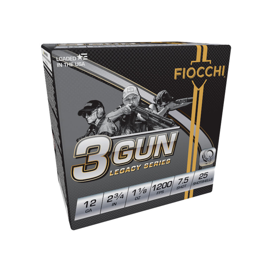 Fiocchi 3-Gun Match Legacy Series 12 Gauge 2.75 in 1-1/8 oz #7.5