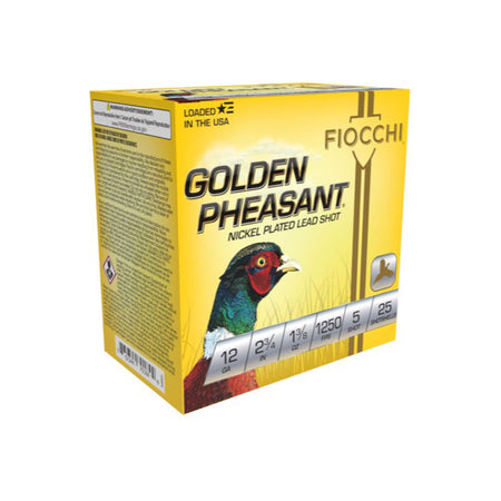 Fiocchi Golden Pheasant 12 Gauge 2 3/4" 1 3/8 oz #5 Shot