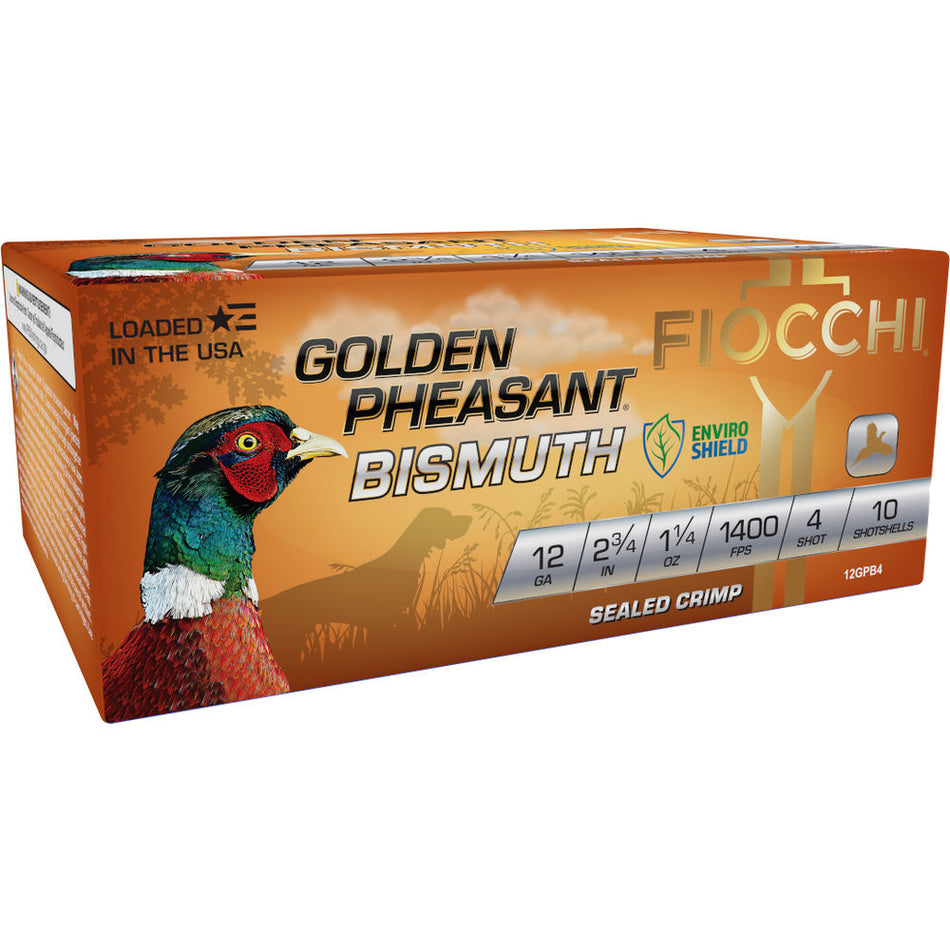 Fiocchi Golden Pheasant 12 Gauge 2.75 in 1-1/4 oz #4