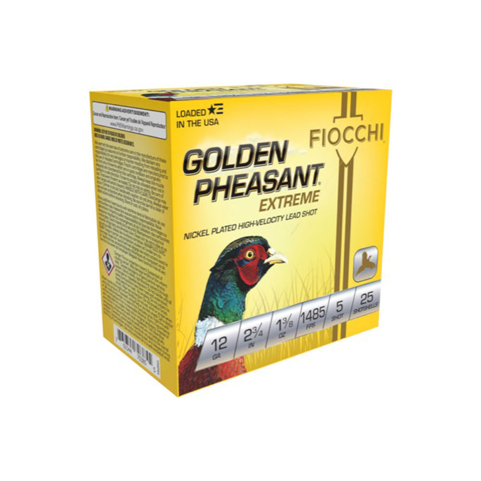 Fiocchi Golden Pheasant Extrema 12 Gauge 2 3/4" 1 3/8 oz #5 Shot