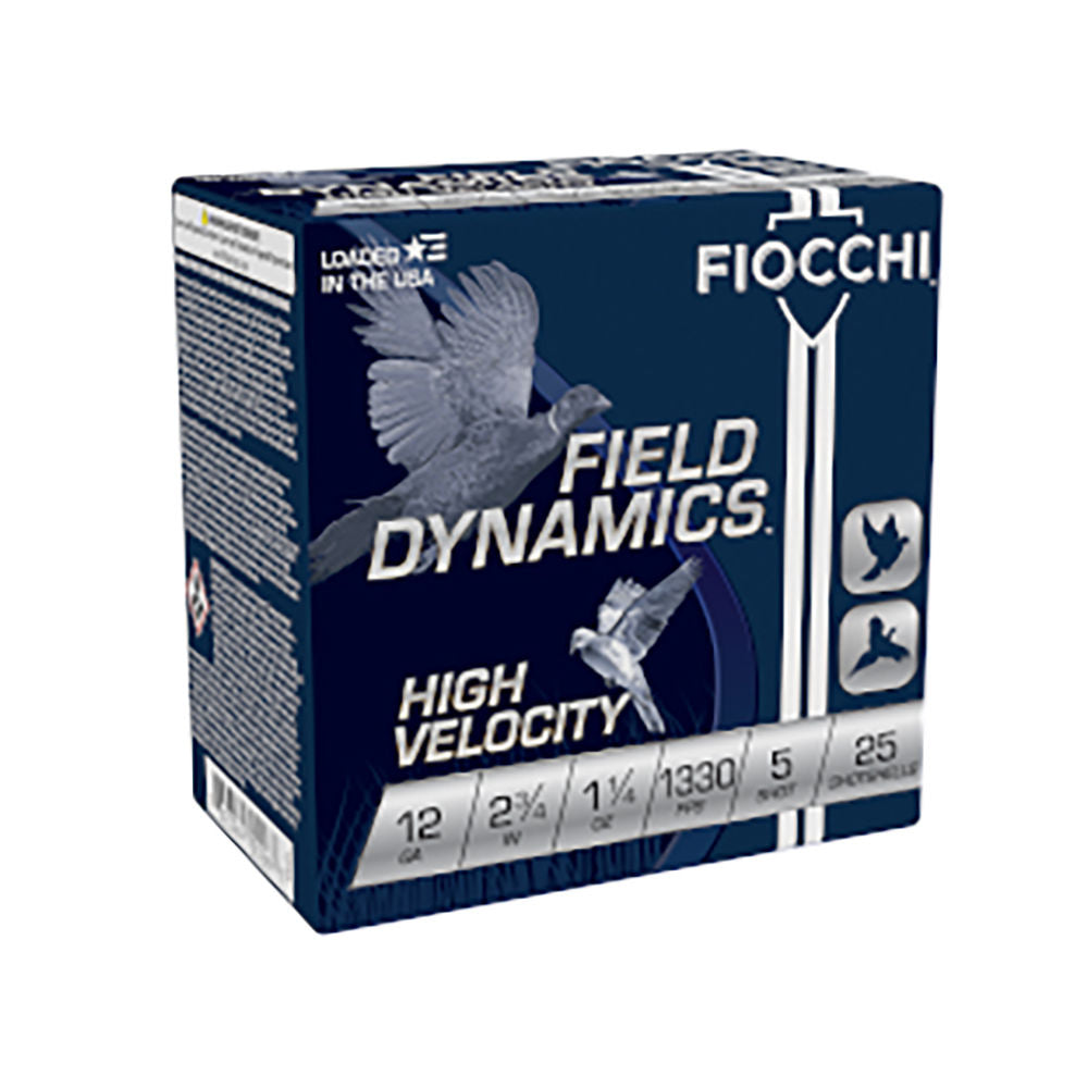 Fiocchi Field Dynamics High Velocity 12 Gauge 2 3/4'' 1 1/4 oz #5 Shot
