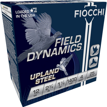 Fiocchi Field Dynamics Upland Steel 12 Gauge 2 3/4'' 1 1/8 oz #4 Shot