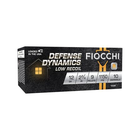 Fiocchi Defense Dynamics Low Recoil 12 Gauge 2 3/4" #1 Buckshot