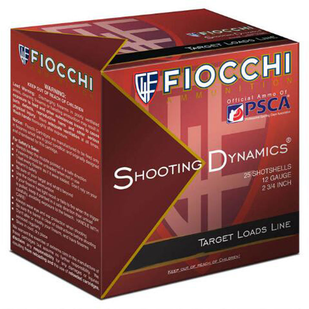 Fiocchi Target Shooting Dynamics 12 Gauge 2-3/4" 1-1/8 oz. #7.5 Shot 25 Rounds