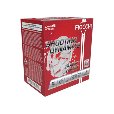 Fiocchi Shooting Dynamics Target Load 12 Gauge 2 3/4" 7/8 oz #7.5 Shot
