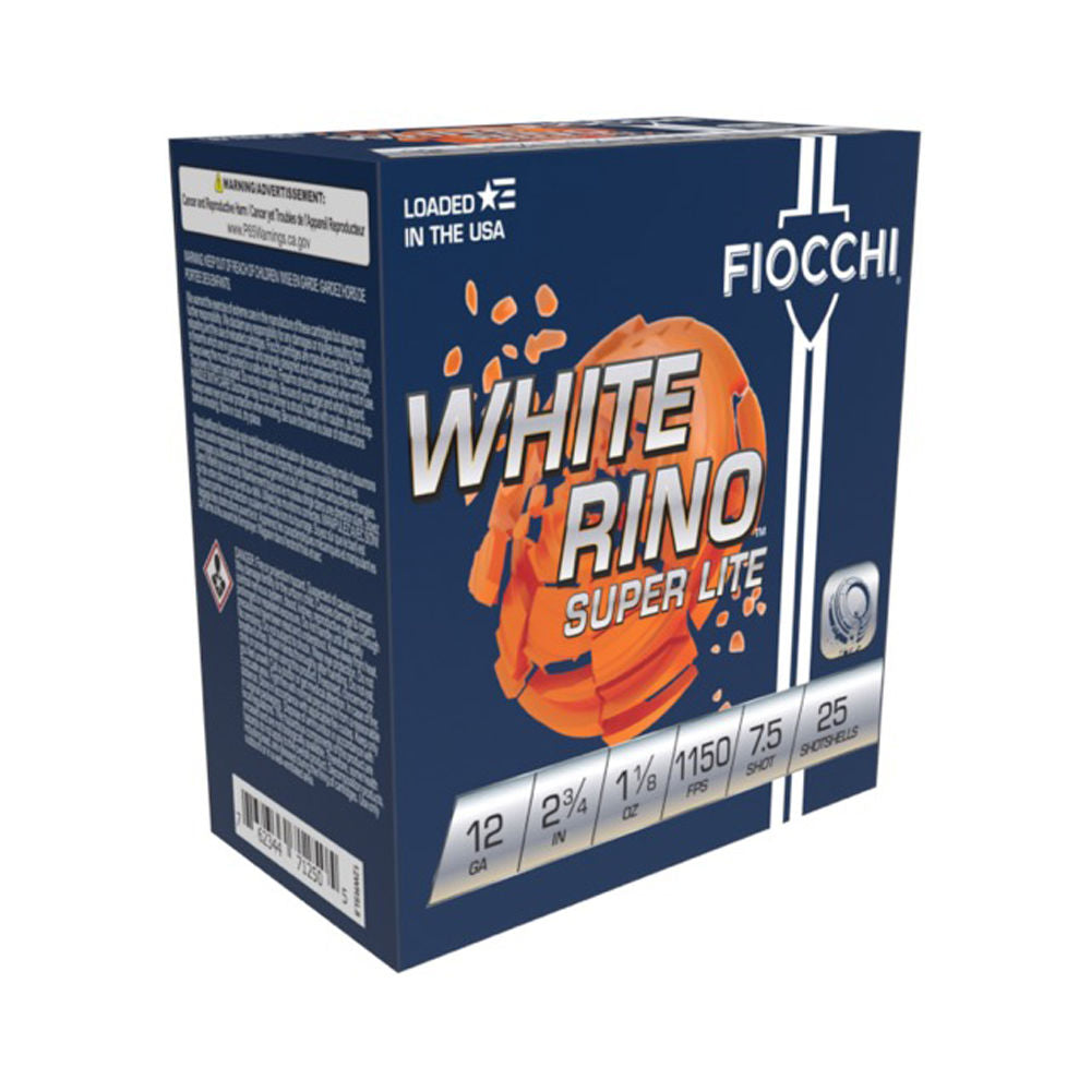 Fiocchi 12WRNL75   12 Gauge  1-1/8oz #7.5 1200 FPS.