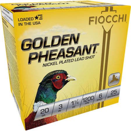 Fiocchi 203GP6 Golden Pheasant Extrema 20 Gauge 3" 1-1/4oz #6 1200 fps