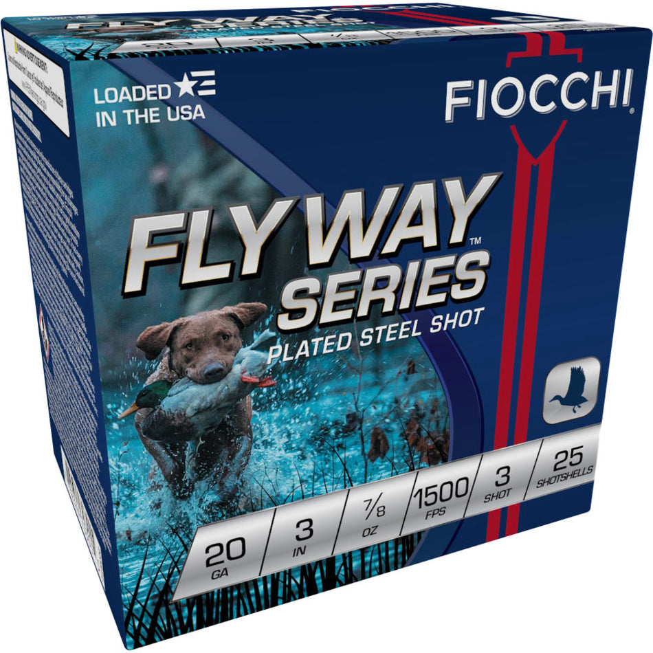 Fiocchi 203ST3 Flyway Waterfowl 20 Gauge 3" 7/8oz #3 1500 fps
