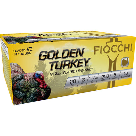 Fiocchi Golden Turkey Hunting 20 Gauge 3 in 1-1/4 oz #5