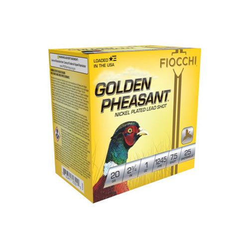 Fiocchi Golden Pheasant Extrema 20 Gauge 2 3/4" 1 oz #7.5 Shot